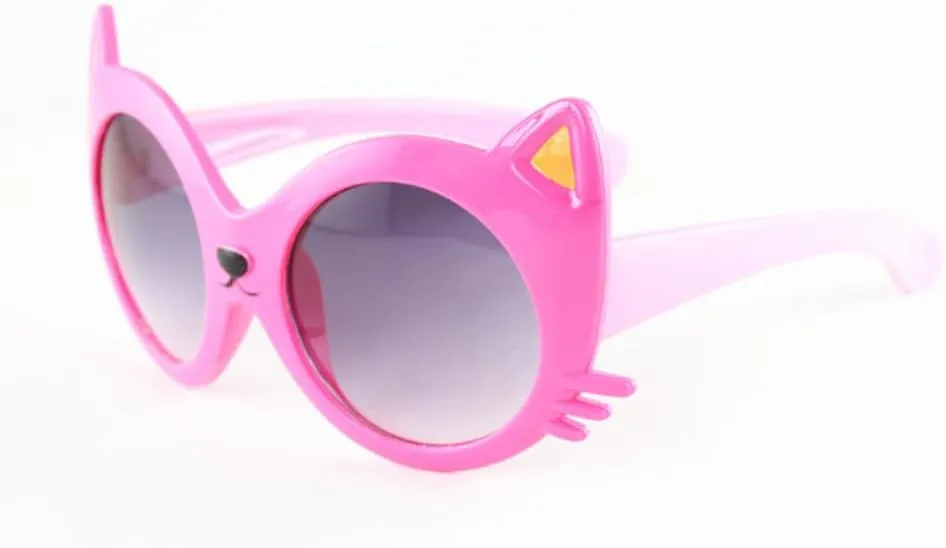 FANCYKIDS Kids Cat Strawberry Shaped Sunglasses for Toddler Girls Age 3-10