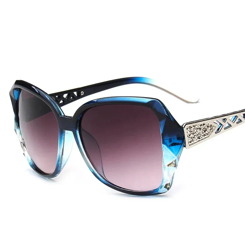 Fashion Big Purple Sunglasses Women Luxury Square Shades