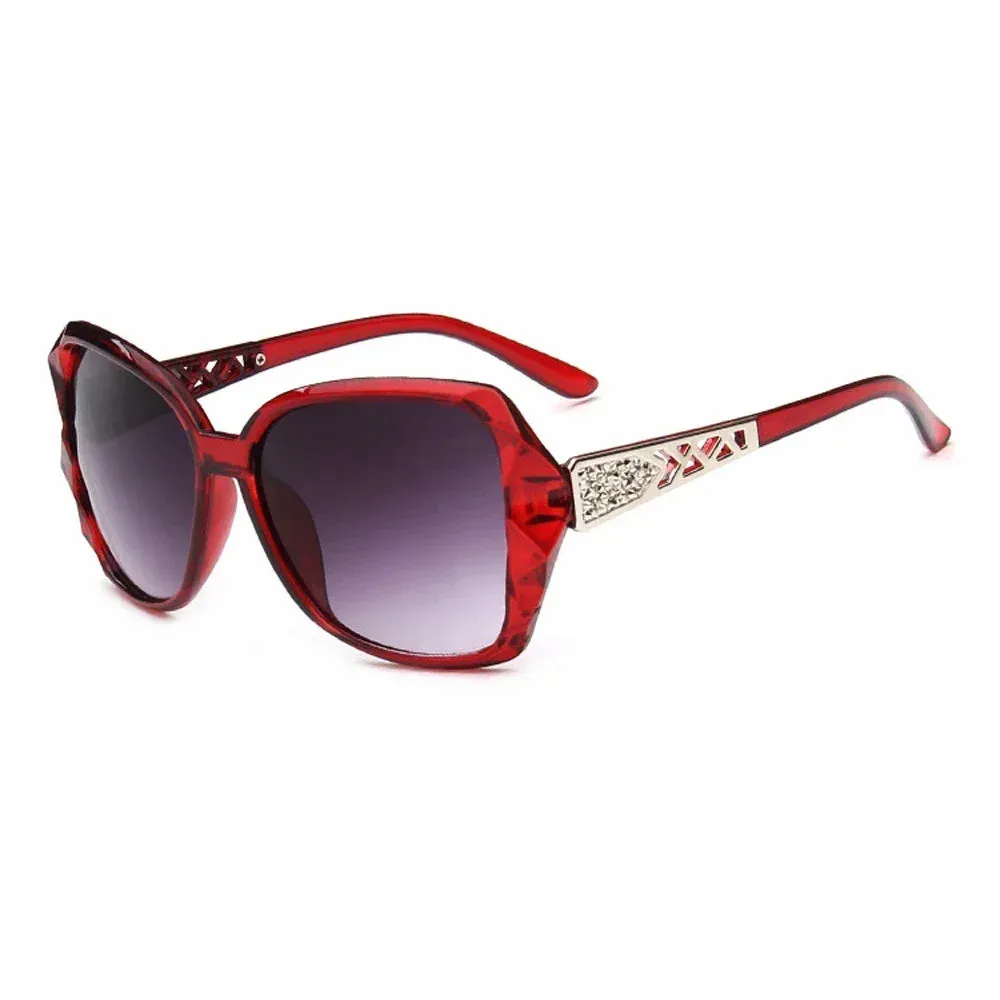 Fashion Big Purple Sunglasses Women Luxury Square Shades