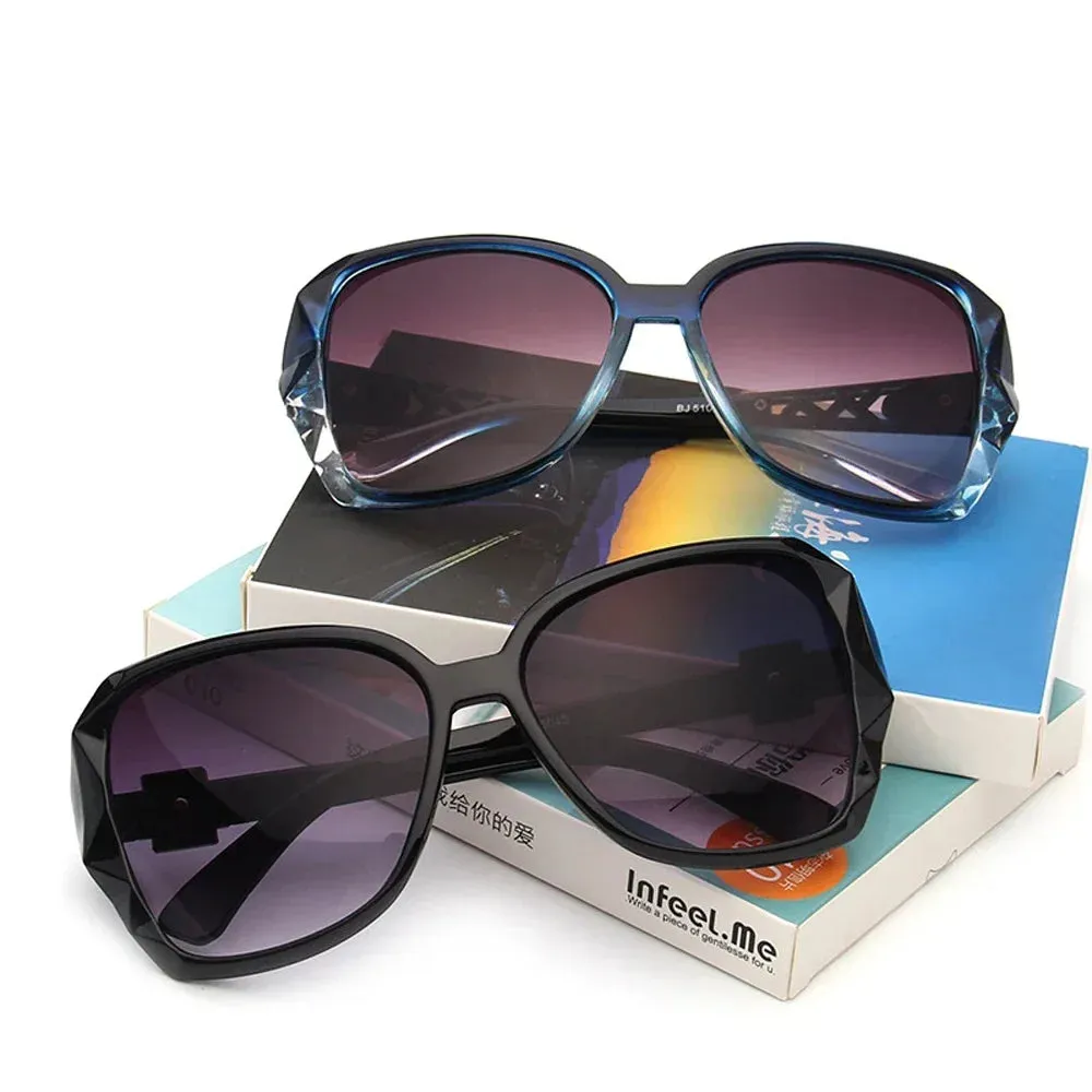 Fashion Big Purple Sunglasses Women Luxury Square Shades
