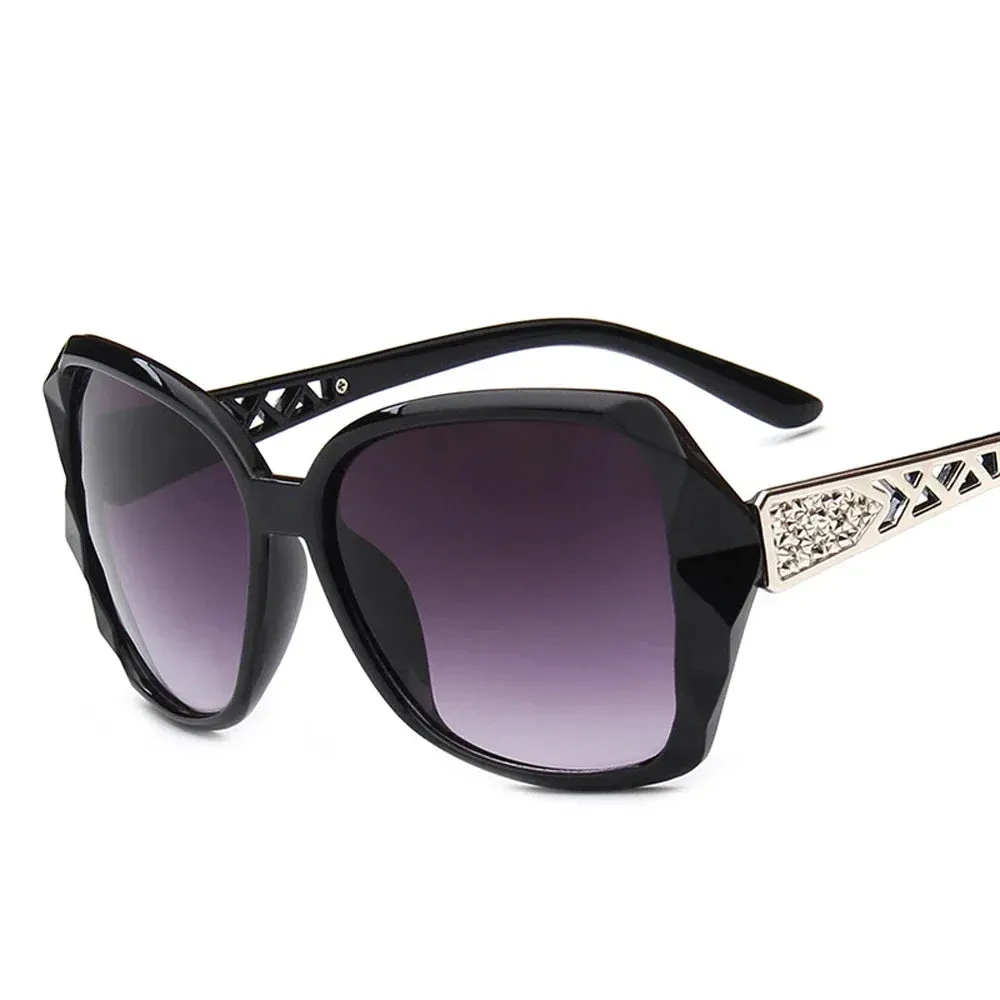 Fashion Big Purple Sunglasses Women Luxury Square Shades