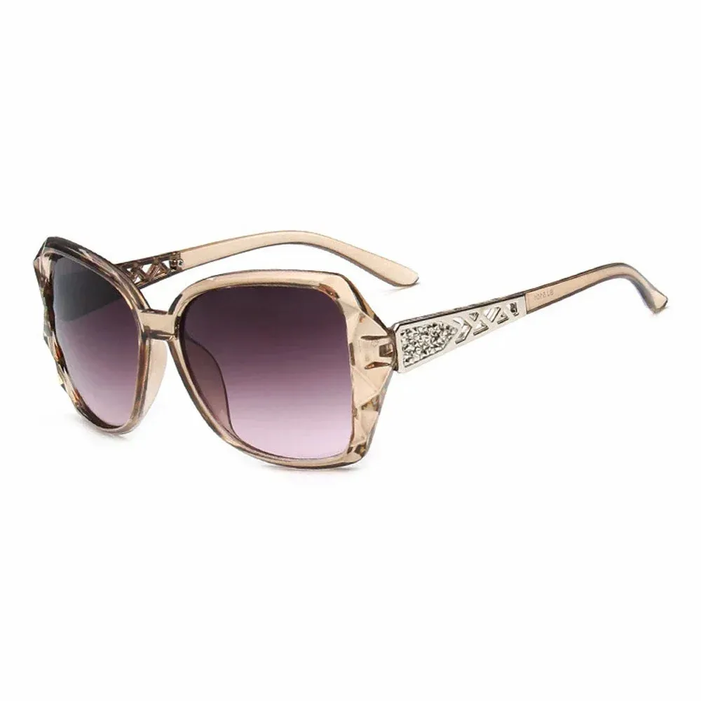 Fashion Big Purple Sunglasses Women Luxury Square Shades