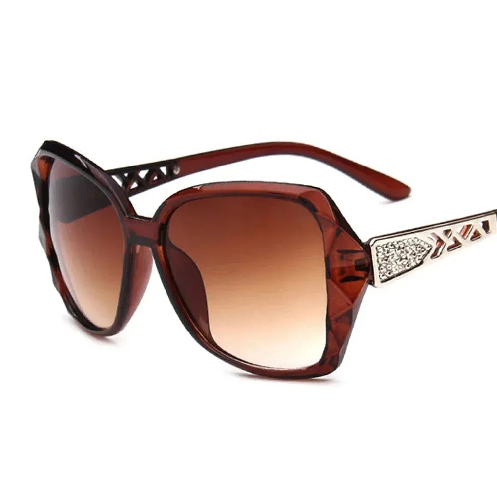 Fashion Big Purple Sunglasses Women Luxury Square Shades