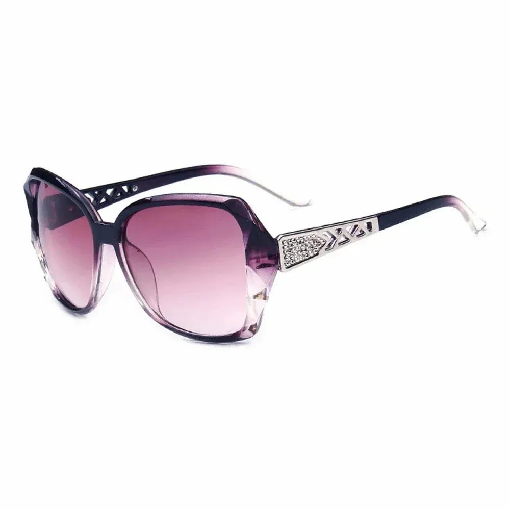Fashion Big Purple Sunglasses Women Luxury Square Shades