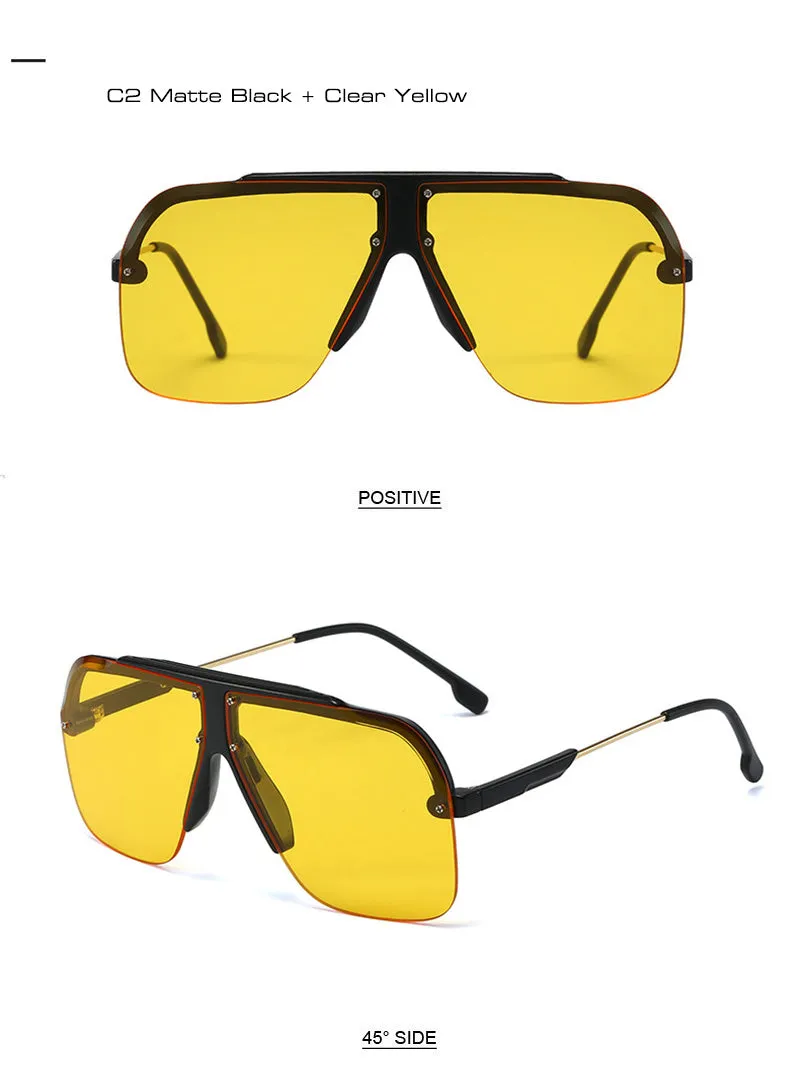 Fashion Half Frame Sunglasses