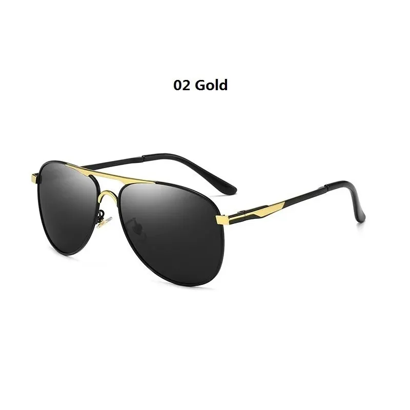 Fashion Men's Polarized Sunglasses Metal Brand Designer Sun Glasses Male Driving Fishing Sunglasses Men Women Anti-glare Shades