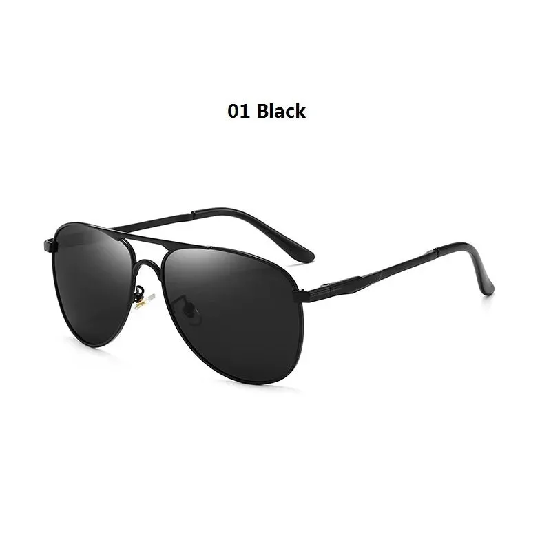 Fashion Men's Polarized Sunglasses Metal Brand Designer Sun Glasses Male Driving Fishing Sunglasses Men Women Anti-glare Shades