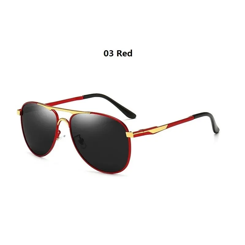 Fashion Men's Polarized Sunglasses Metal Brand Designer Sun Glasses Male Driving Fishing Sunglasses Men Women Anti-glare Shades