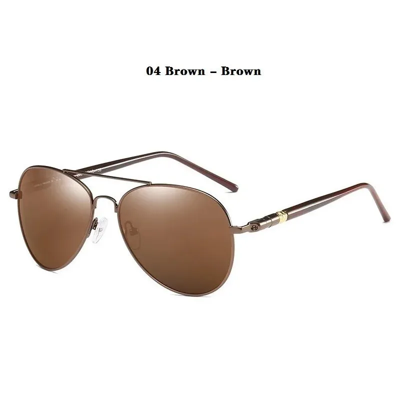 Fashion Men's Polarized Sunglasses Metal Brand Designer Sun Glasses Male Driving Fishing Sunglasses Men Women Anti-glare Shades
