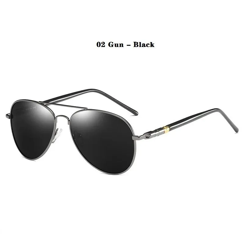 Fashion Men's Polarized Sunglasses Metal Brand Designer Sun Glasses Male Driving Fishing Sunglasses Men Women Anti-glare Shades