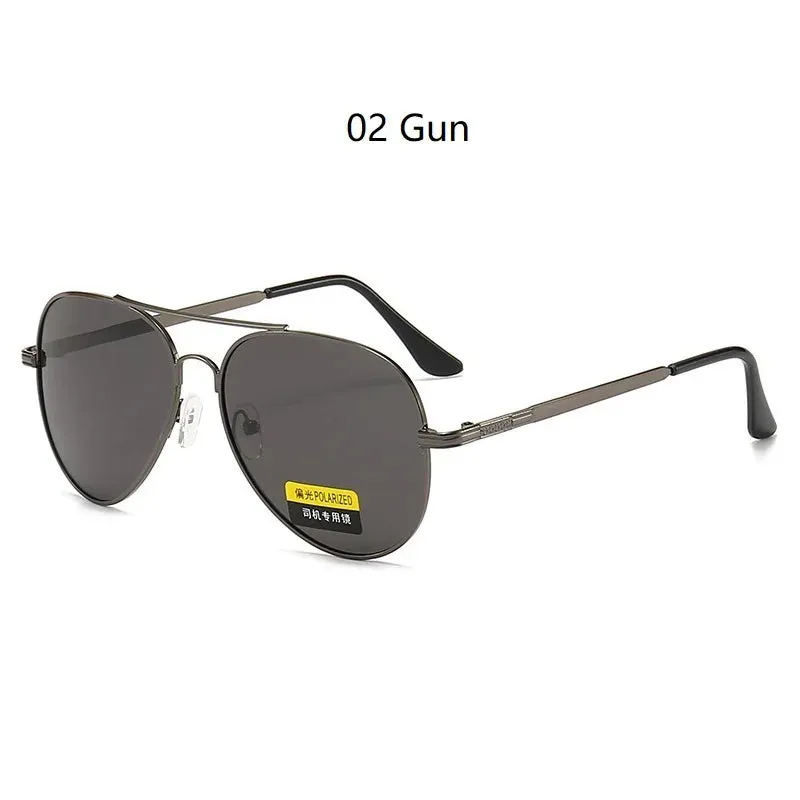 Fashion Men's Polarized Sunglasses Metal Brand Designer Sun Glasses Male Driving Fishing Sunglasses Men Women Anti-glare Shades