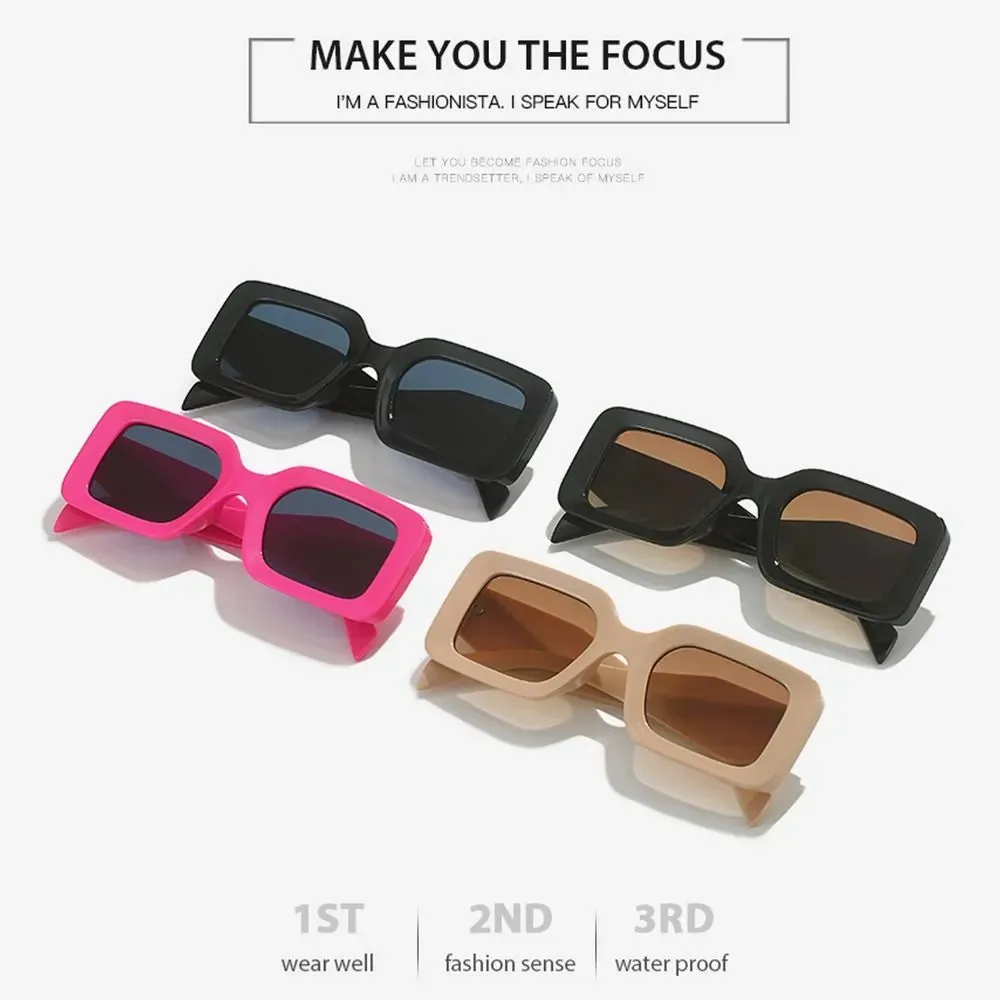 Fashion Oversized Sun Glasses Women Square Sunglasses Female Travel Beach Shades Eyewear UV400