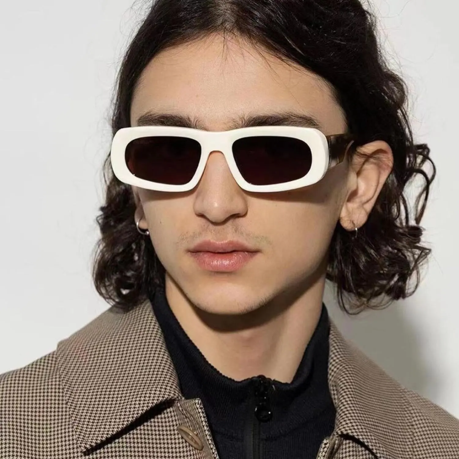 Fashion Sunglasses for Men Small Frame Thick Legs Personality Outdoor Sunscreen Sports Uv400