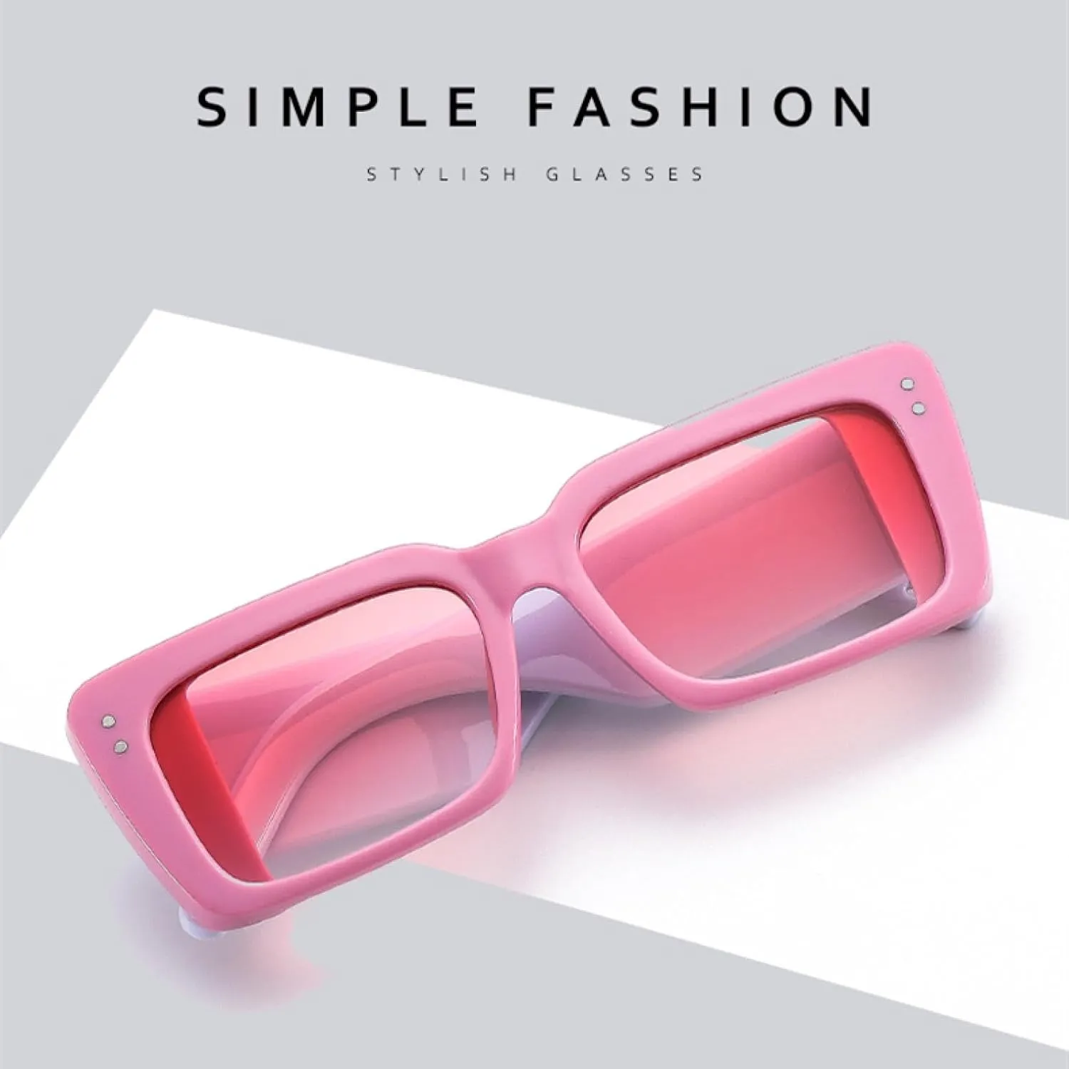 Fashion Sunglasses for Women Men Retro Big Frame Luxury Trending Uv400
