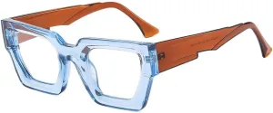 Fashion Sunglasses For Women Men Retro Simple Double Color Thick Frame Sun Glasses Shades UV400 Eyeglasses
