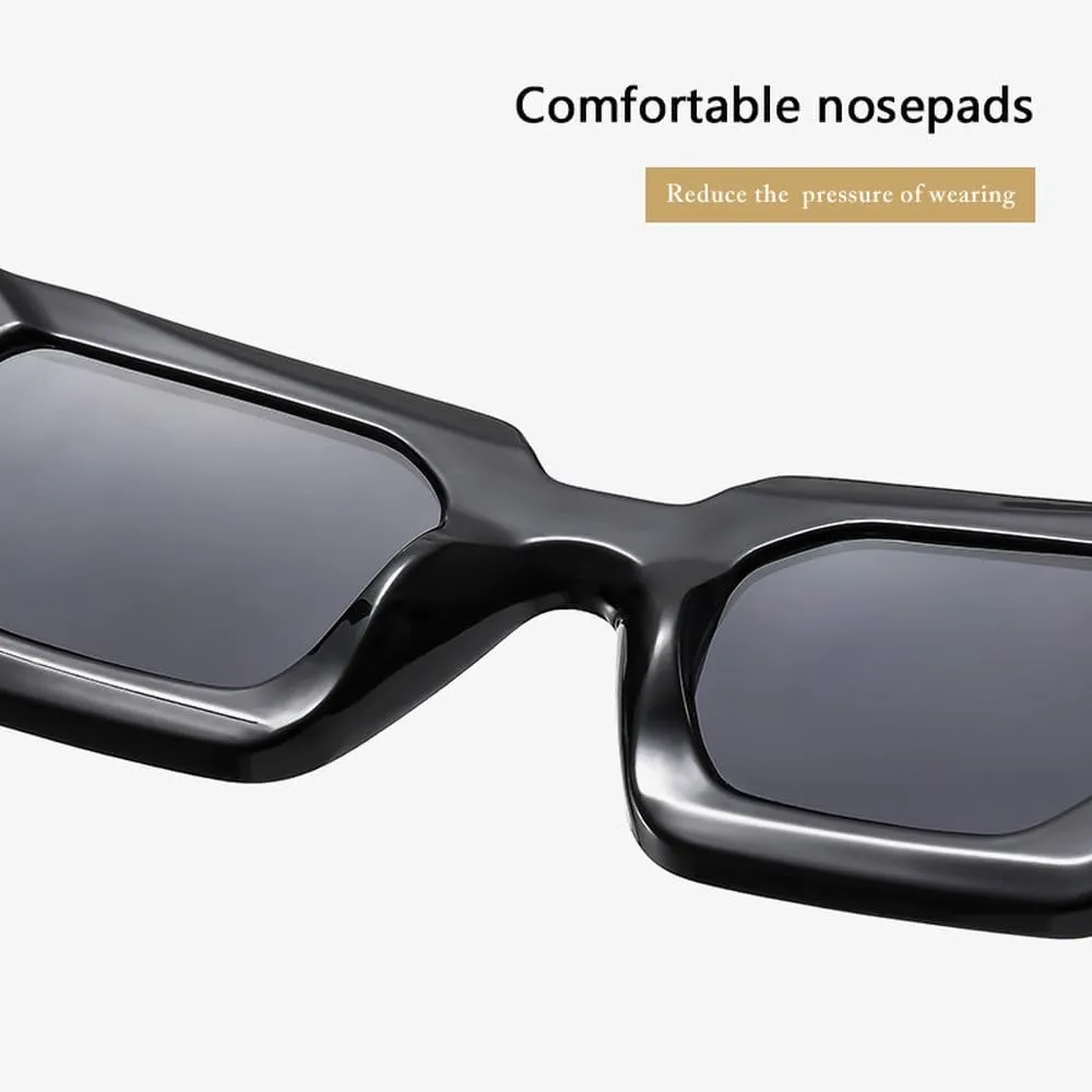 Fashion Sunglasses For Women Men Retro Simple Double Color Thick Frame Sun Glasses Shades UV400 Eyeglasses