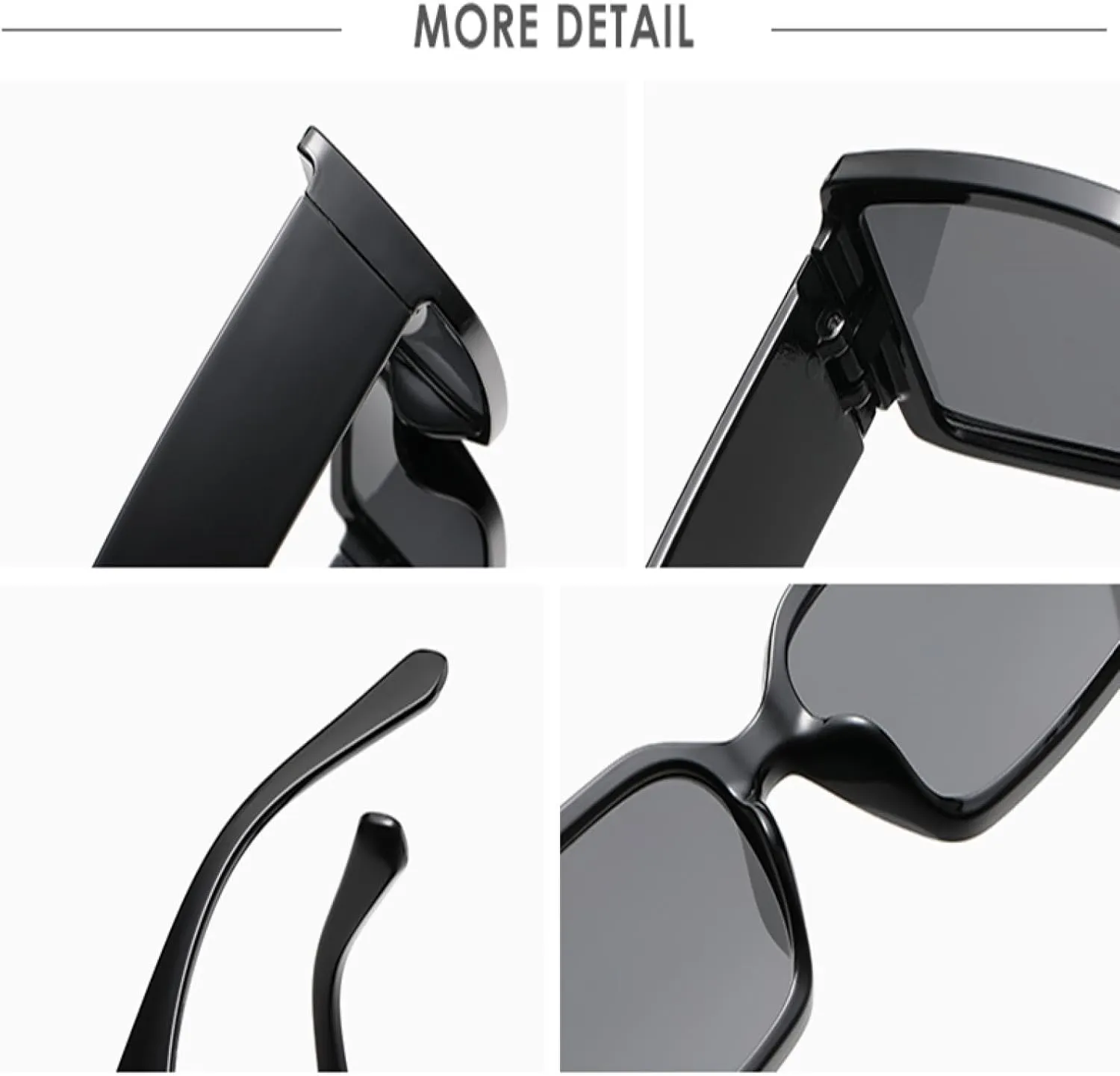 Fashion Sunglasses for Women Uv400 Vintage Rectangle Punk Men Uv400