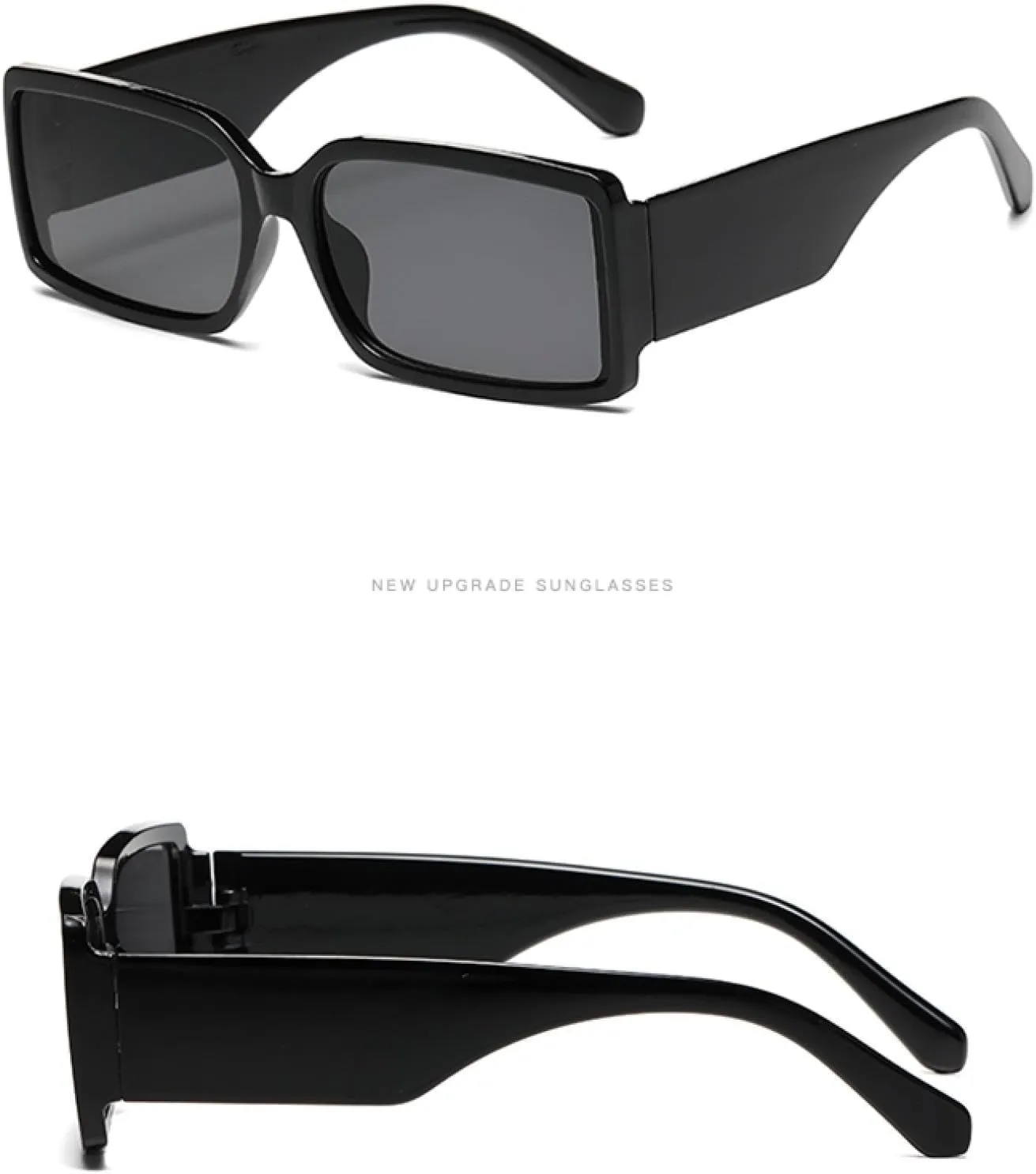 Fashion Sunglasses for Women Uv400 Vintage Rectangle Punk Men Uv400