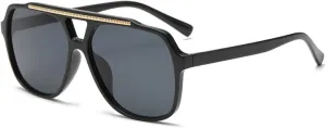 Fashion Sunglasses Retro Double Beam Ocean Sheet Sunshade Simple Casual Style