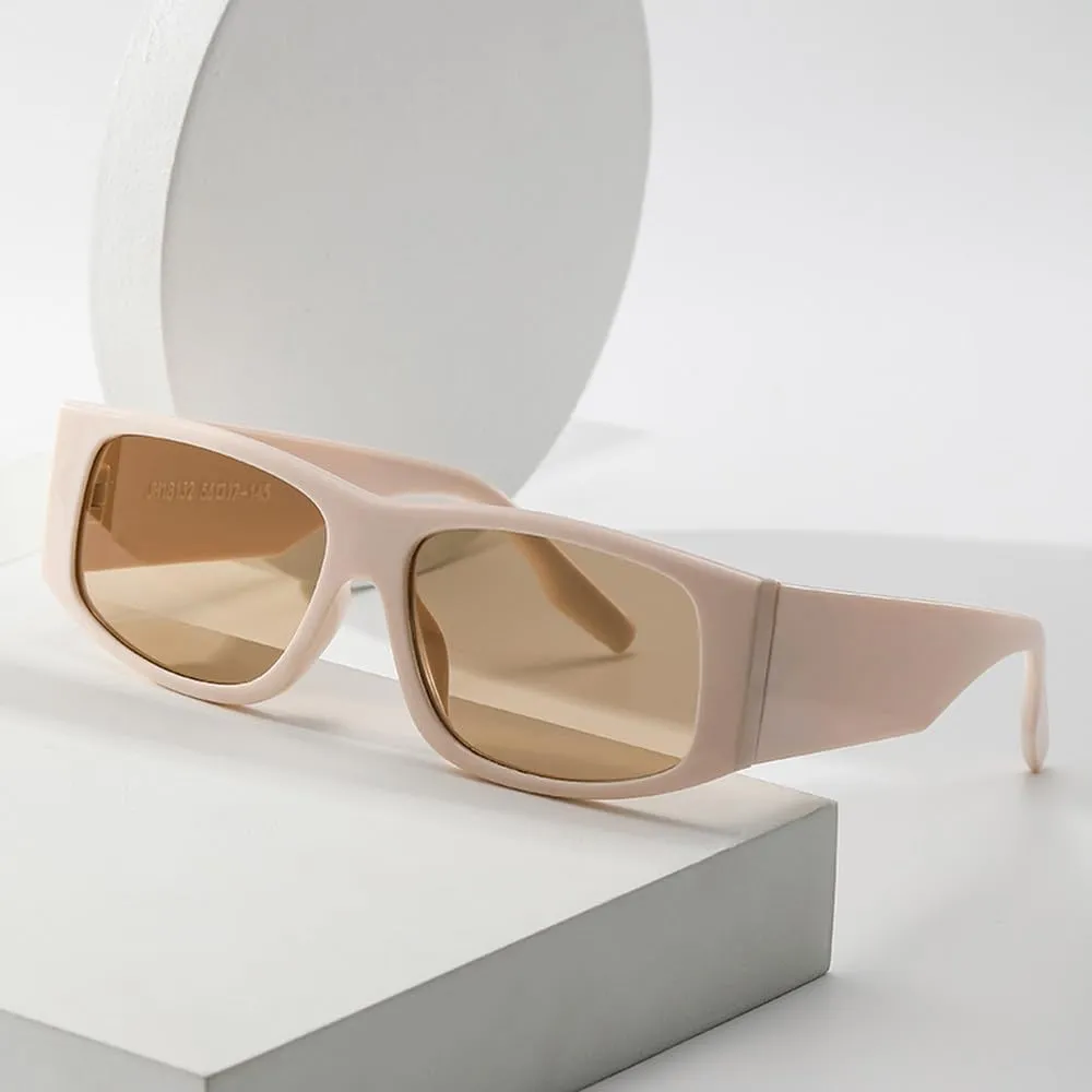 Fashion Sunglasses Small Frame Sun Glasses Trendy Retro Rectangle Women Men Outdoor Travel