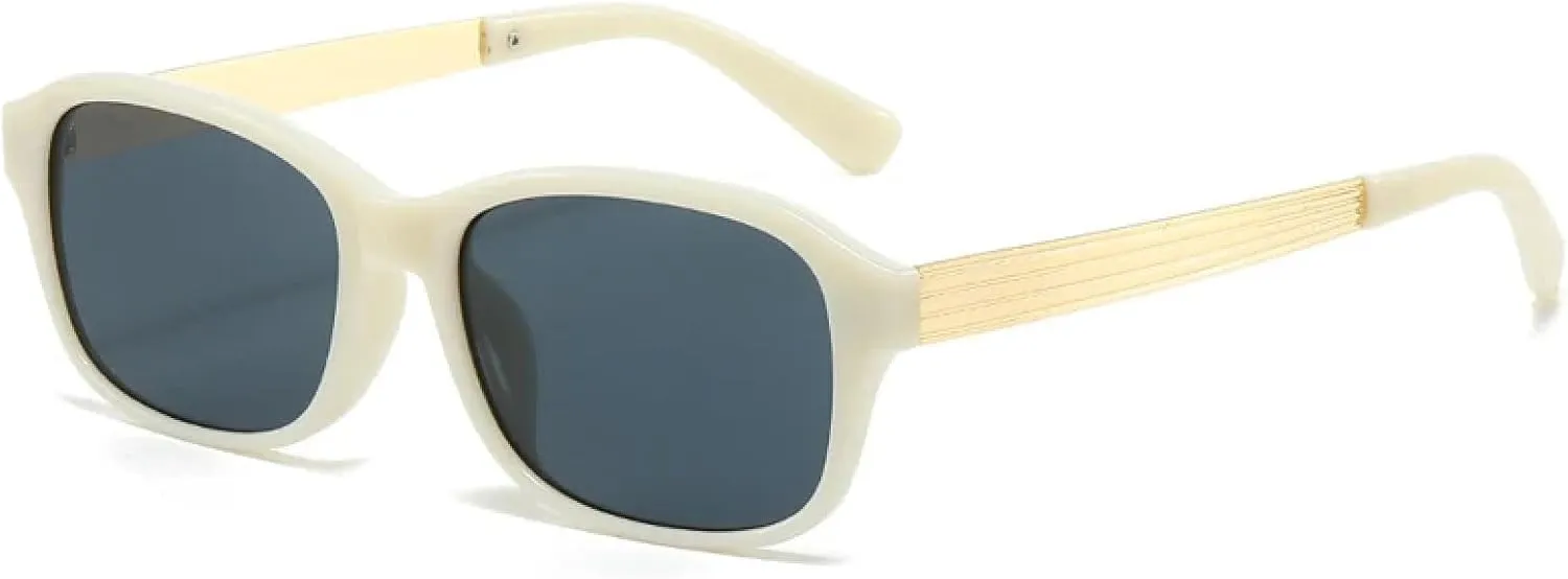 Fashion Sunglasses Woman Retro Shades Sun Glasses Small Female Vintage Metal Legs