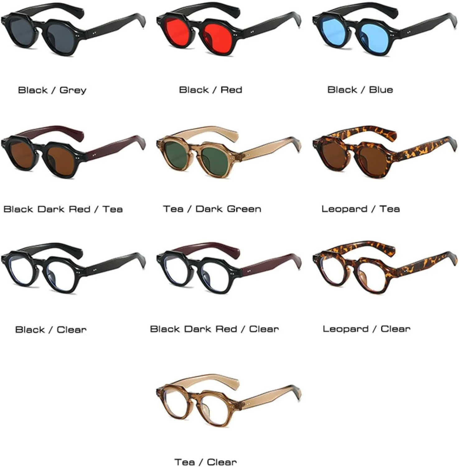 Fashion Sunglasses Women Retro Rivets Shades Uv400 Men Sun Glasses