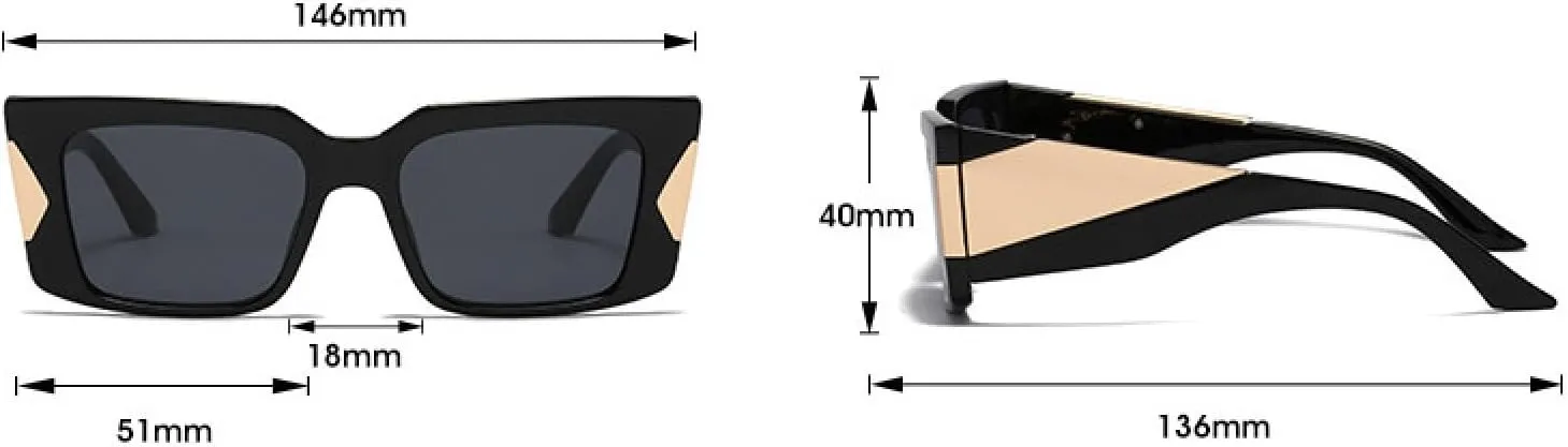 Fashion Sunglasses Women Vintage Punk Eyewear Sun Glasses Men Uv400 Retro Shades Trending Female Eyeglasses