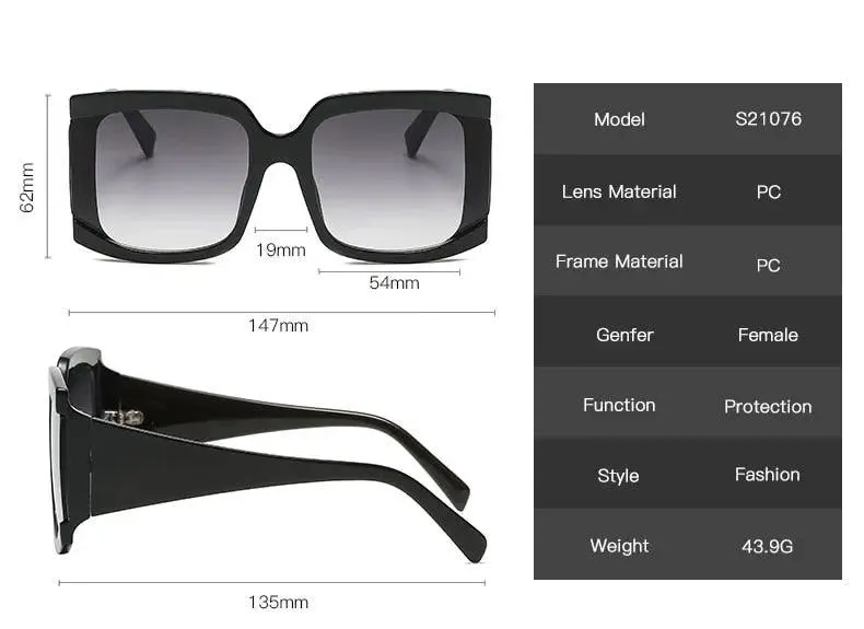Fashion Trend Square Sunglasses