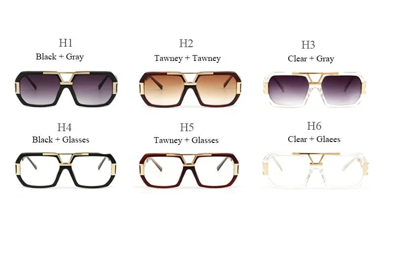 Fashion Women's Retro Summer Sunglasses With Rectangle Leg