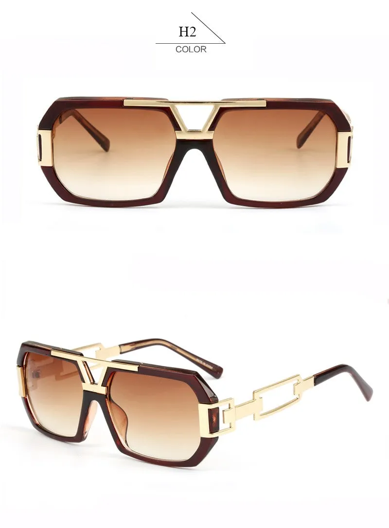 Fashion Women's Retro Summer Sunglasses With Rectangle Leg