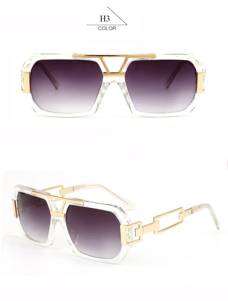 Fashion Women's Retro Summer Sunglasses With Rectangle Leg