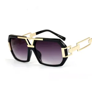 Fashion Women's Retro Summer Sunglasses With Rectangle Leg