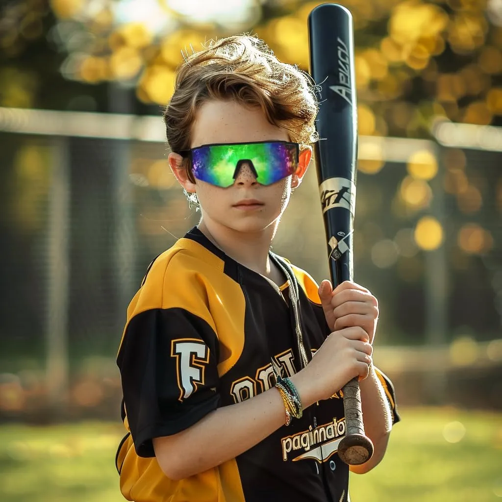 FEISEDY Kids Sunglasses Youth Baseball Polarized Sunglasses Sports Lightweight TR90 Frame Boys Girls Cycling B0213