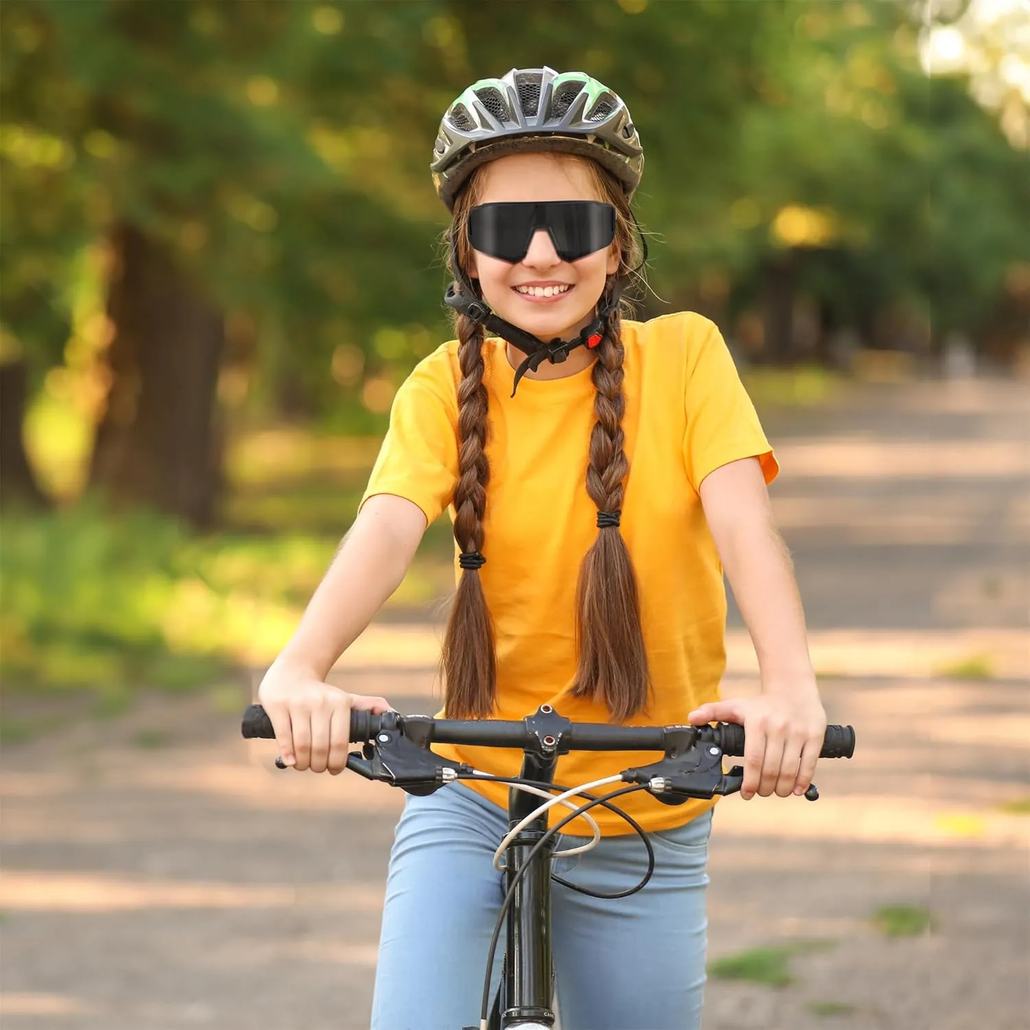 FEISEDY Kids Sunglasses Youth Baseball Polarized Sunglasses Sports Lightweight TR90 Frame Boys Girls Cycling B0213