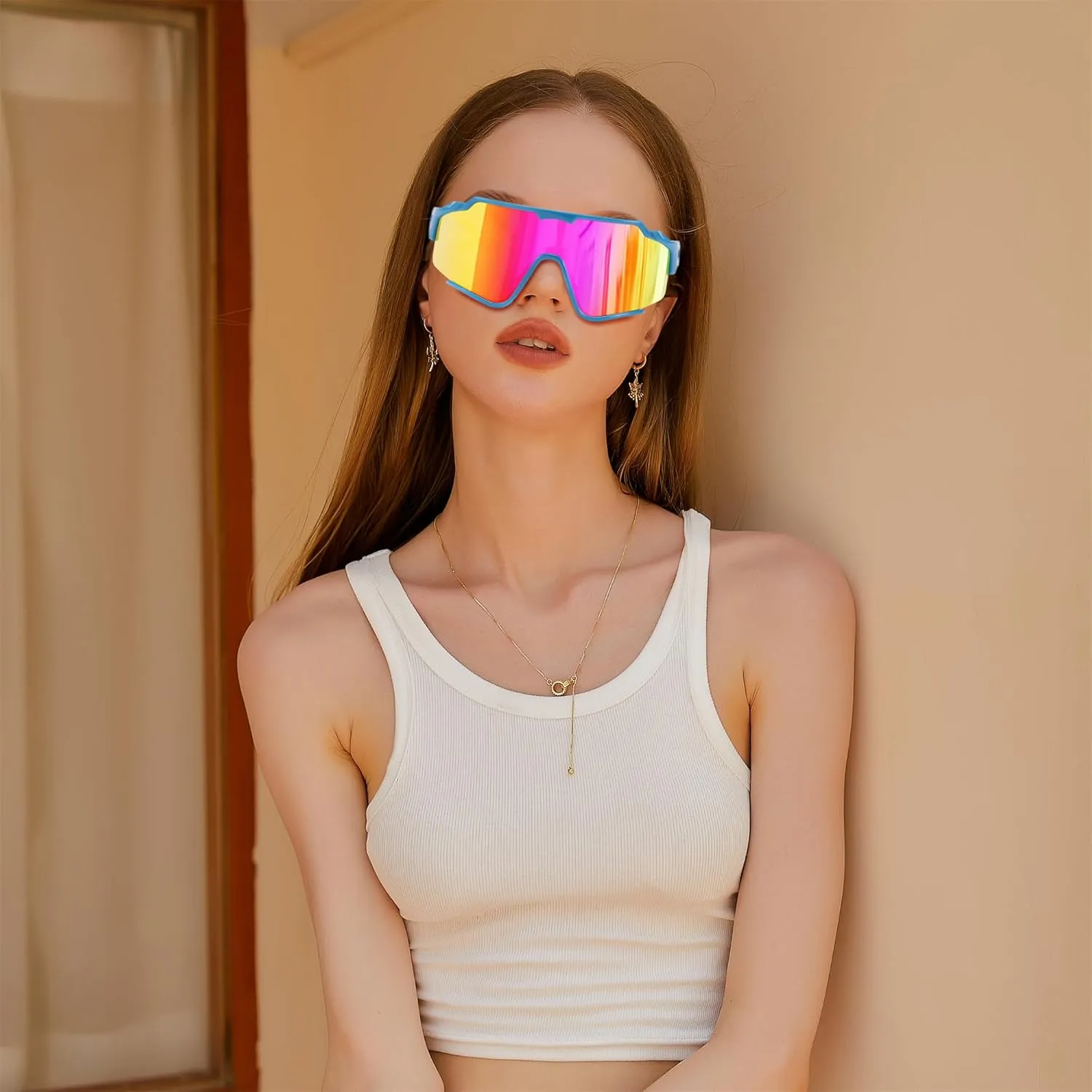 FEISEDY Polarized Sports Sunglasses for Men Women, Baseball Cycling Fishing Sunglasses UV400 Protection B0134