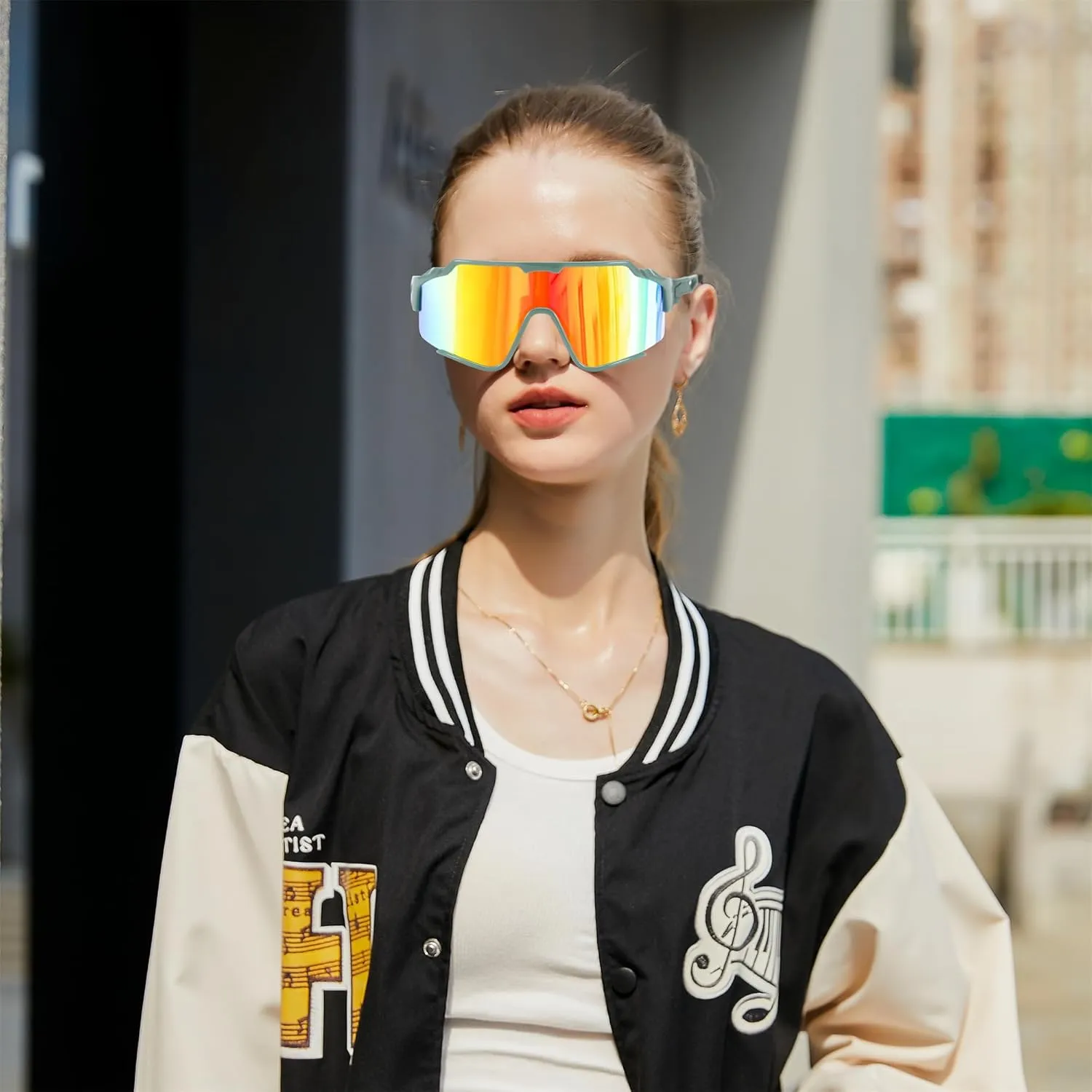 FEISEDY Polarized Sports Sunglasses for Men Women, Baseball Cycling Fishing Sunglasses UV400 Protection B0134