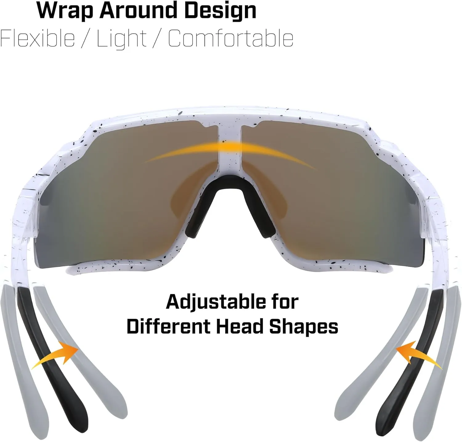 FEISEDY Polarized Sports Sunglasses for Men Women, Baseball Cycling Fishing Sunglasses UV400 Protection B0134