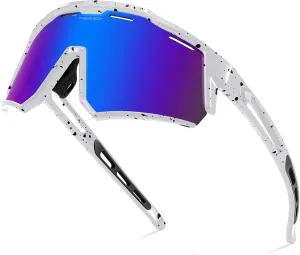 FEISEDY Polarized Sports Sunglasses for Men Women,Teens Baseball Tennis Sunglasses, TR90 Cycling Glasses B4151