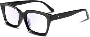 FEISEDY Retro Square Blue Light Blocking Reading Glasses Anti Glare Digital Eyestrain Reader B2479