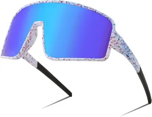 FEISEDY Sports Sunglasses, Polarized Oversized Shield for Women Men Youth, Baseball Cycling Running Outdoor Visor B2988