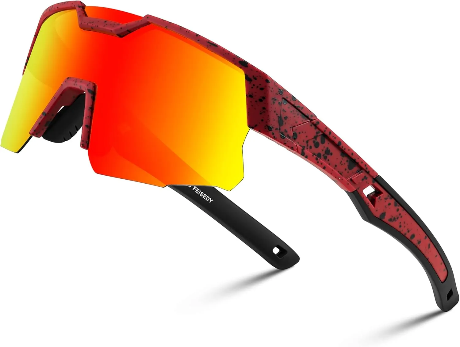 FEISEDY Teens Baseball Sunglasses Sports Cycling Glasses for Youth Polarized UV400 Boys Girls Age 8-14 B0093