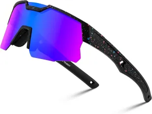 FEISEDY Teens Baseball Sunglasses Sports Cycling Glasses for Youth Polarized UV400 Boys Girls Age 8-14 B0093