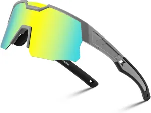 FEISEDY Teens Baseball Sunglasses Sports Cycling Glasses for Youth Polarized UV400 Boys Girls Age 8-14 B0093