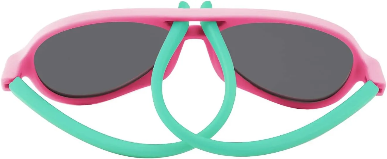 FEISEDY Toddler Aviator Polarized Sunglasses Flexible Frame Cute Baby Boys Girls Age 0-6 Rubber Outdoor B2789