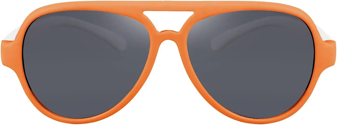 FEISEDY Toddler Aviator Polarized Sunglasses Flexible Frame Cute Baby Boys Girls Age 0-6 Rubber Outdoor B2789