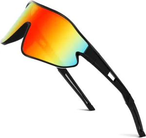 FEISEDY Unisex Youth Sunglasses, Teens Baseball Tennis Sunglasses, UV400 Sports Boys Girls Cycling Shades B4064