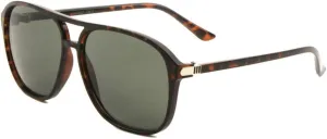 Flat Top & Lens Thin Temple Modern Rounded Aviator Sunglasses