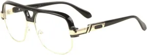 Flat Top Rounded Square Frame Art Deco Clear Sunglasses