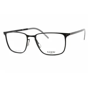 Flexon Men's Eyeglasses - Full Rim Black Metal Rectangular Frame | FLEXON B2025 001