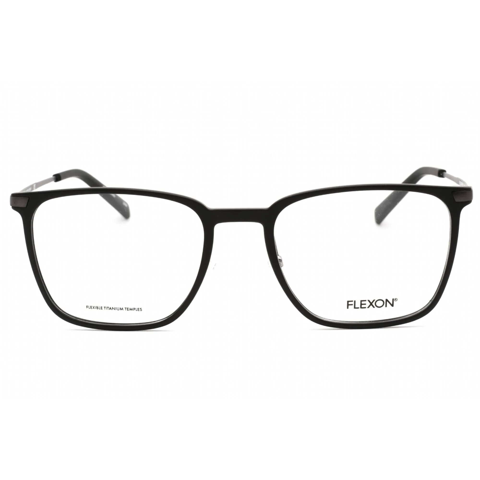 Flexon Men's Eyeglasses - Matte Black Injected Propionate Frame | FLEXON EP8001 002
